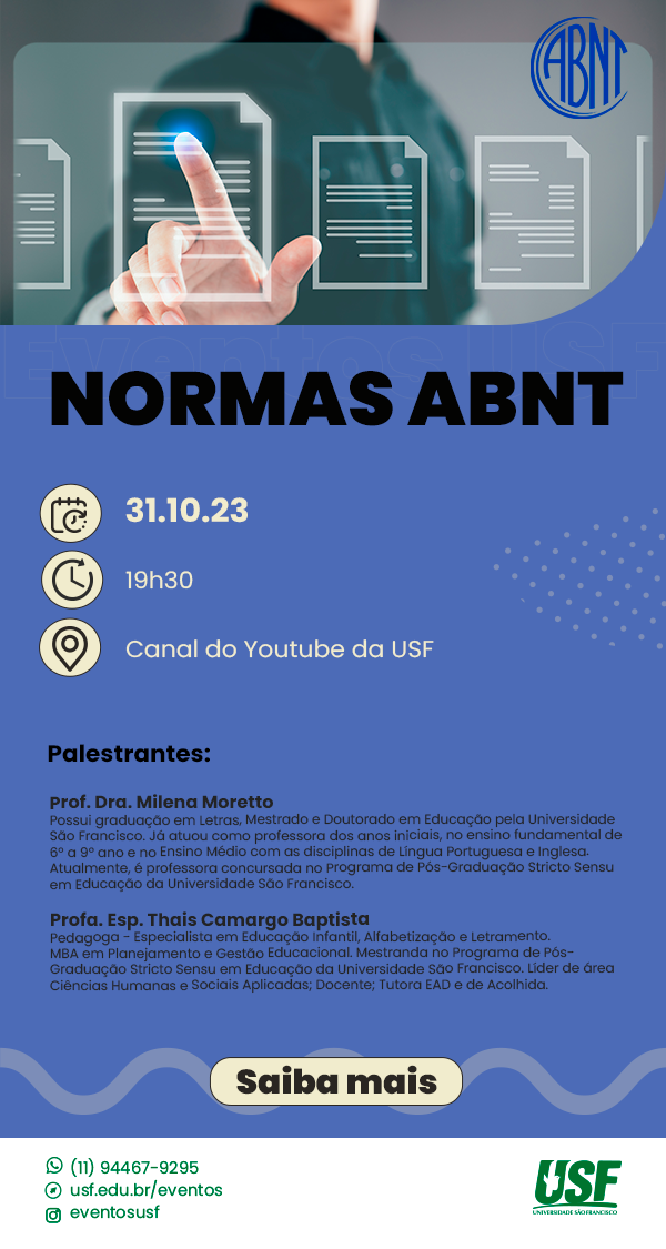 Normas ABNT USF Universidade São Francisco