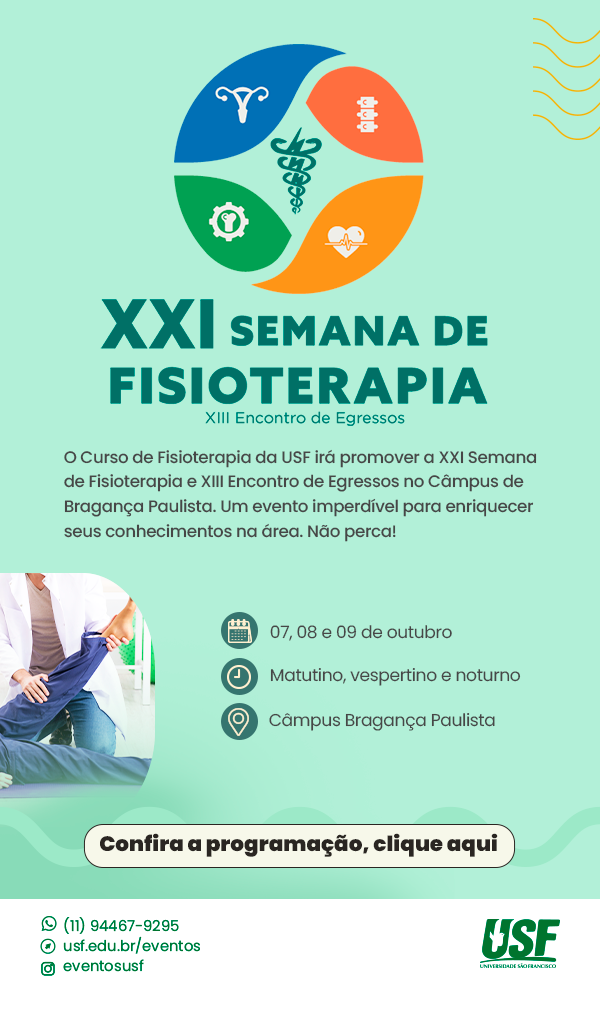 XXI Semana de Fisioterapia e XIII Encontro de Egressos do Curso de Fisioterapia