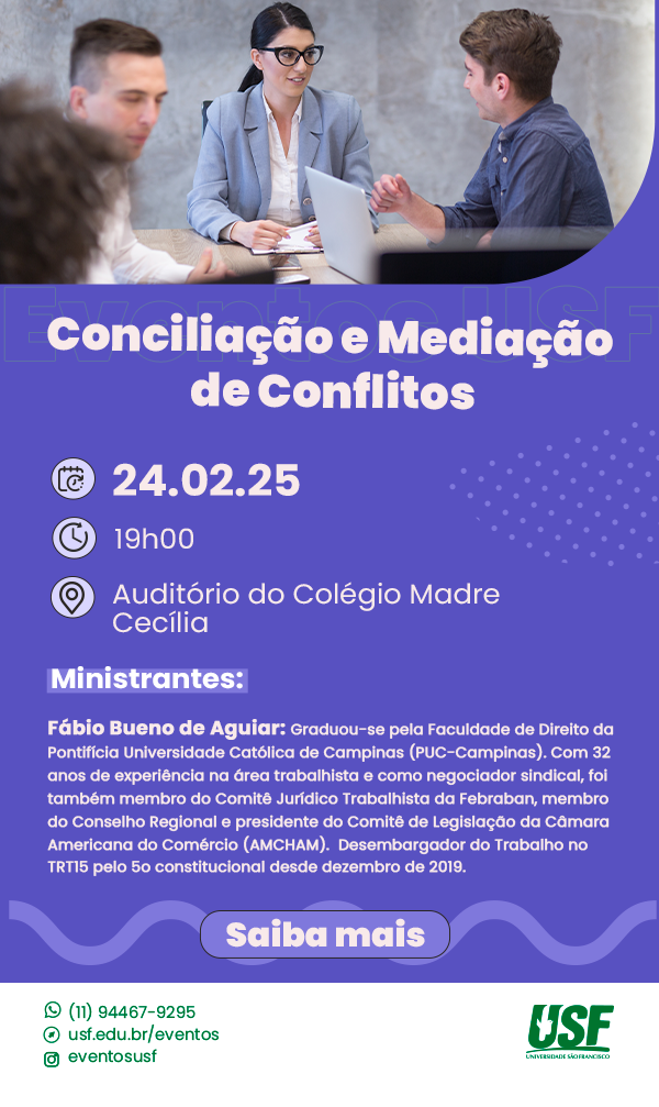 Conciliação e Mediação de Conflitos