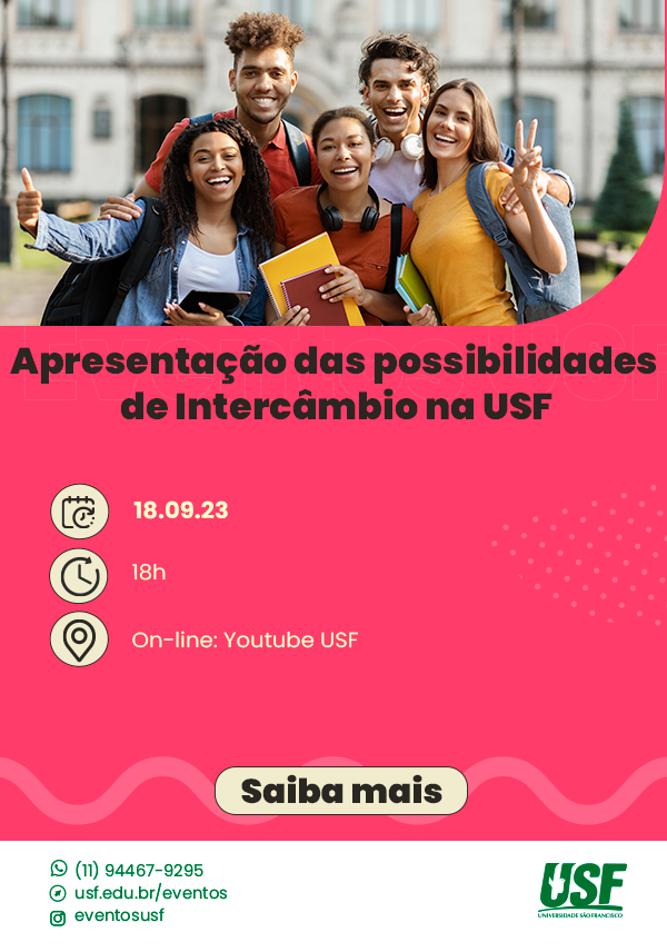 Apresentação das possibilidades de Intercâmbio na USF